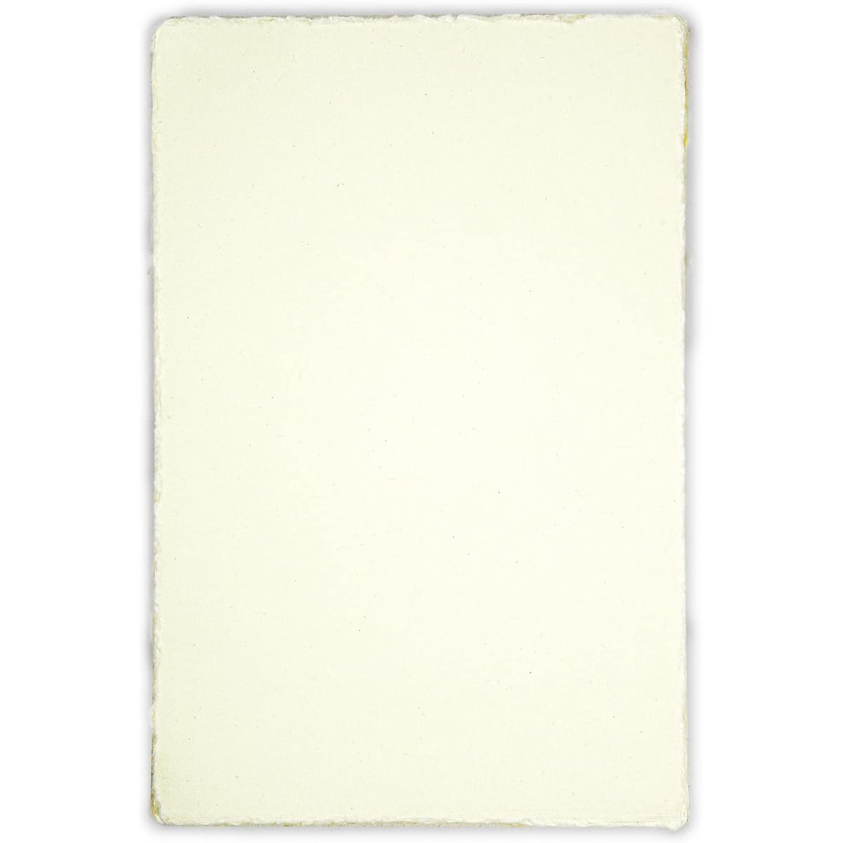 Watercolor Paper - 7.5 x 11 Inch - Mixed Media Watercolor Paper - 200 GSM Heavy Deckle Edge Virgin Cotton Handmade Paper - Off White