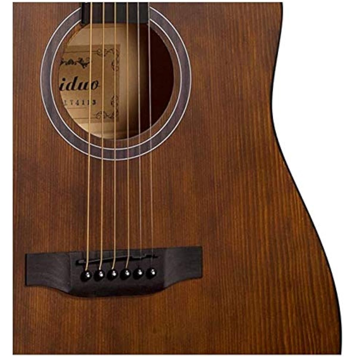 Retro Acoustic Guitar Acoustic Guitar Retro Acoustic Guitar Folk Guitar Classical Guitar Full Size 41 Inch Wooden Guitar Matte Surface Full Sound with Gig Bag, Strings, Pick, 5 Colors (Color, Black), Brown
