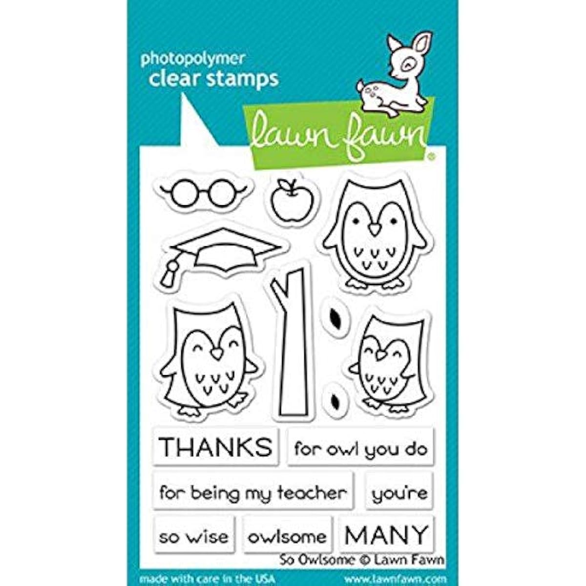 Lawn Fawn So Owlsome clear stamp (LF1757)