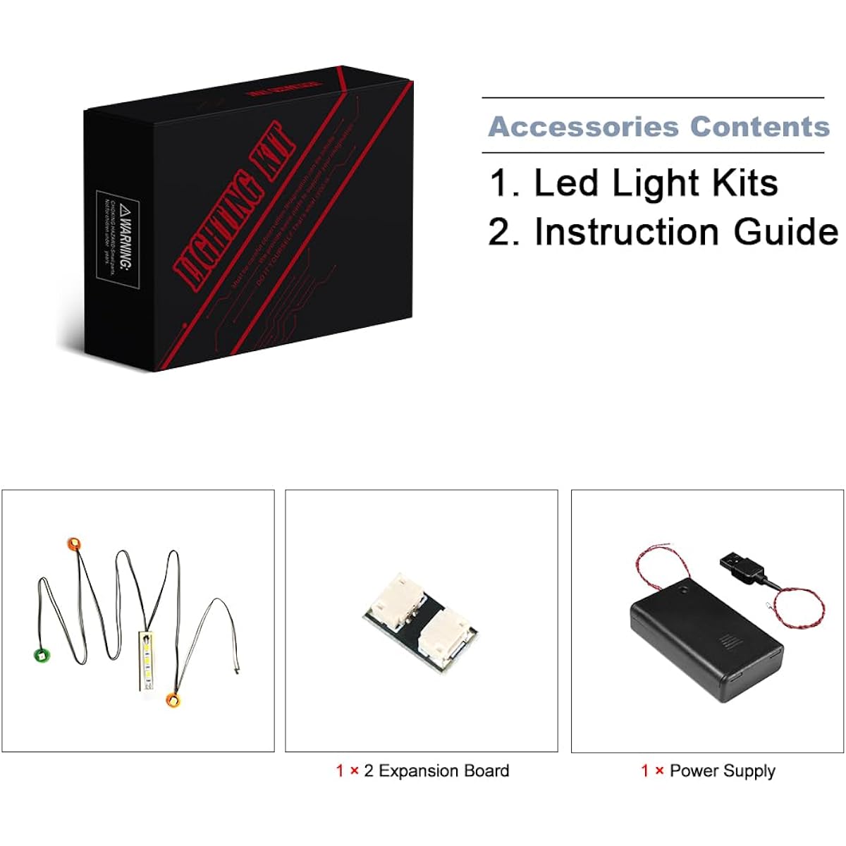 BrickBling LED Light Kit for Lego City Family House Building Toy Set 60398 Creative Light Compatible with Lego City House Light Only (Model Not Included), Warm White.