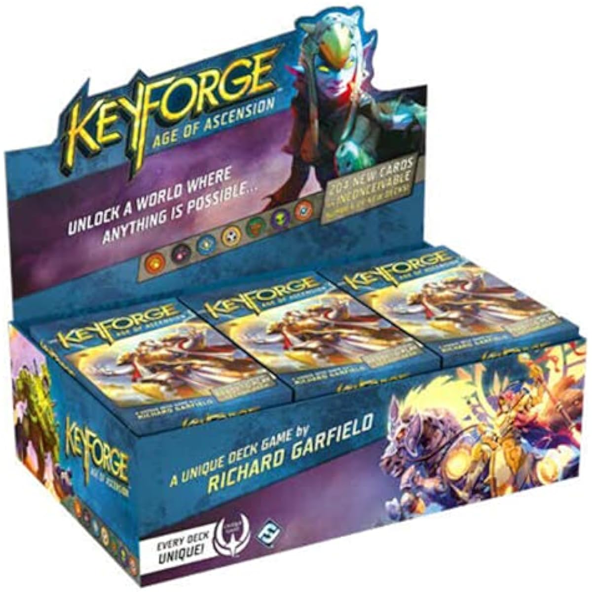 Keyforge Age of Ascension Deck Display (12 ct.) Factory Sealed
