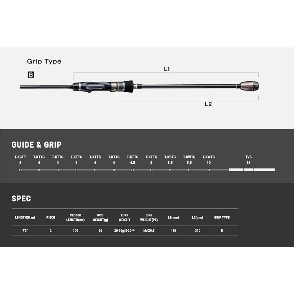 Tailwalk Rod Metalzon TZ S70ML 16306