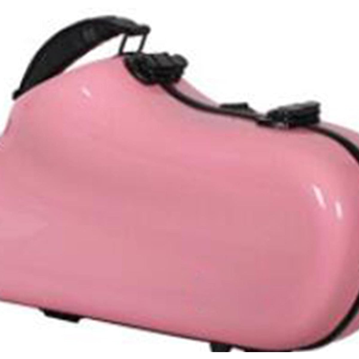Tachiuwa Portable Alto Saxophone Case with Detachable Shoulder Strap, Lightweight Carrying Bag Hard Case for Saxophone, Pink