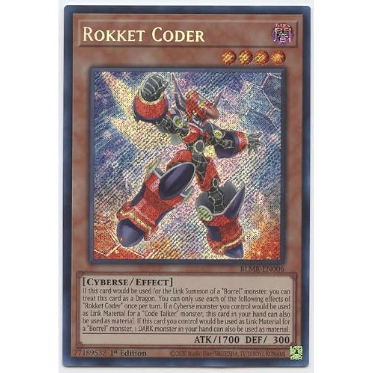 Rokket Coder BLMR-EN006 Secret Rare First Edition