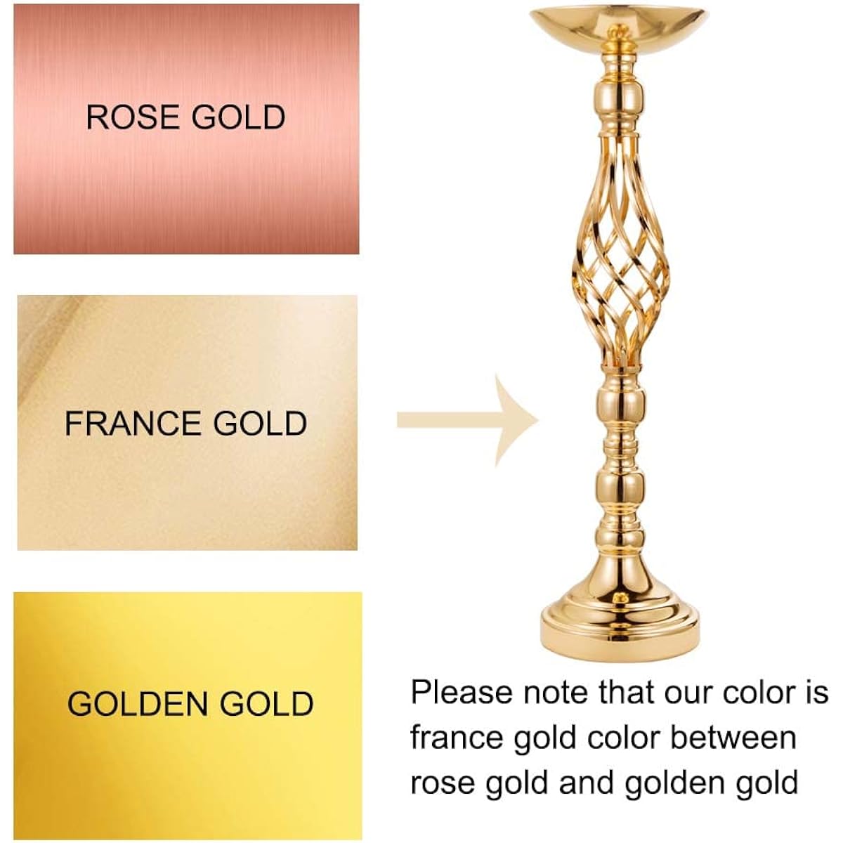 20.87" Gold Flower Vase for Centerpieces Cylinder Flower Vase Wedding Centerpiece Gold Wedding Centerpiece for Table Centerpiece Table Decorations Party Birthday 20pcs