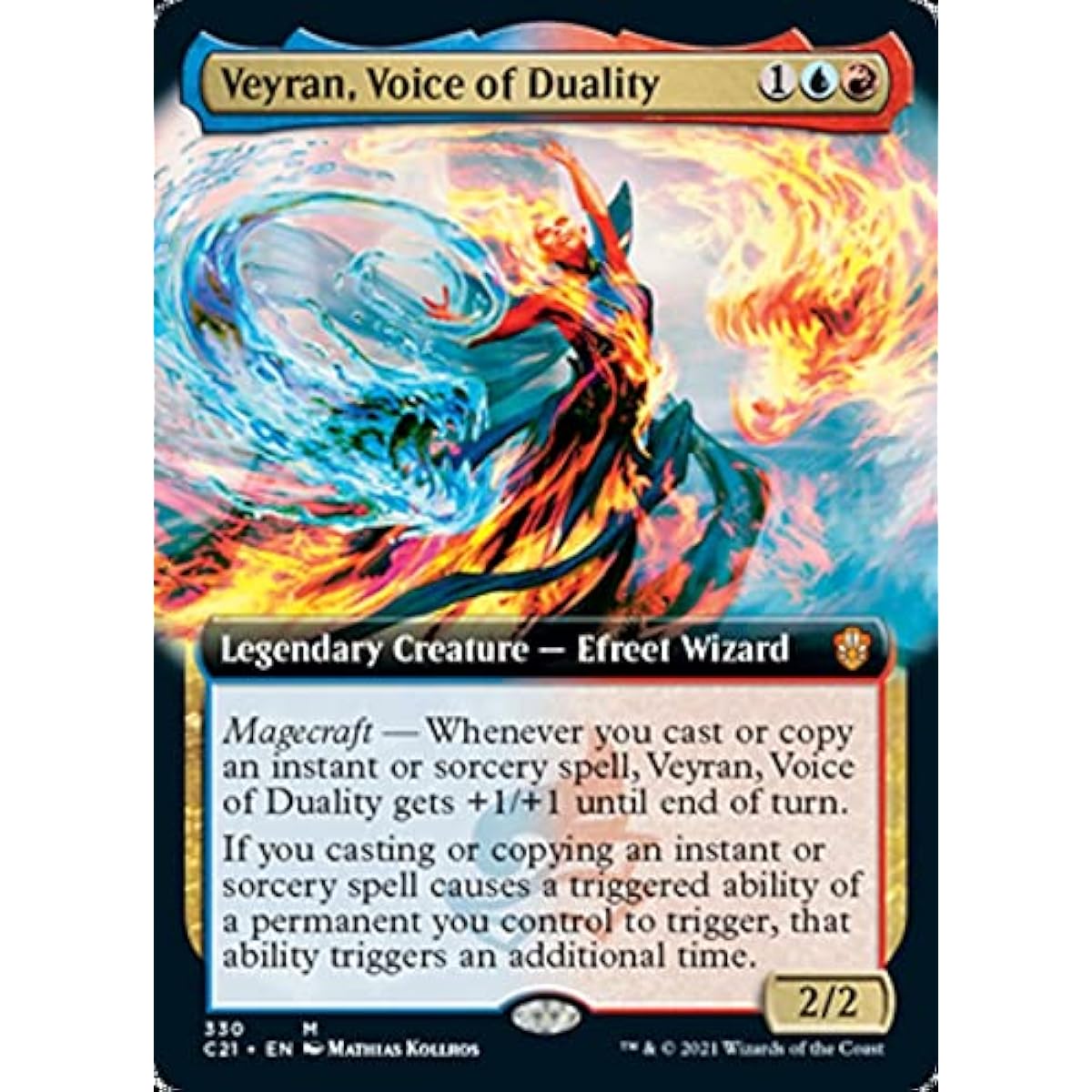 Magic: The Gathering - Veilan, Voice of Duality (330) - Extended Art - Commander 2021