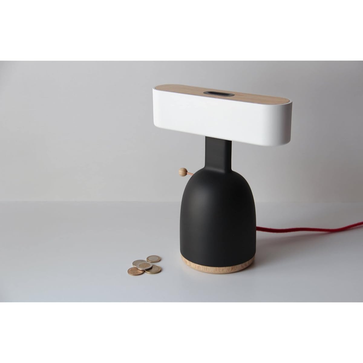 CoinLamp | DINA | DesignNest Piggy Bank Piggy Bank Desk Lamp Coin Activated Lamp Bedside Lamp Table Lamp