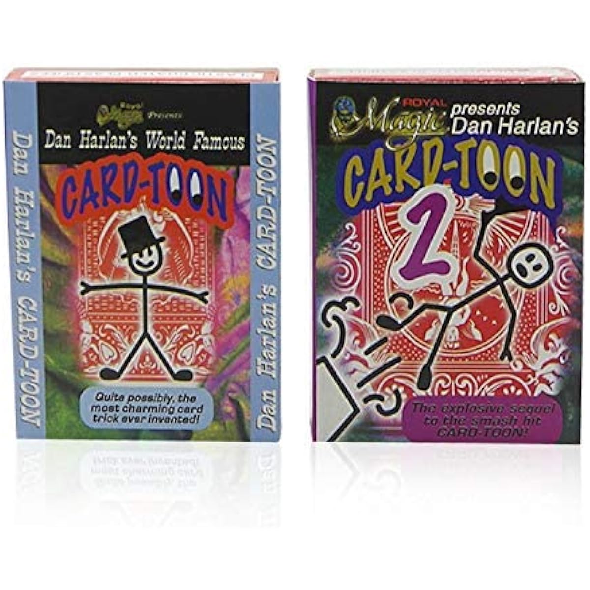 SUMAG Cardtoon #1 & #2 Card Magic Trick Animation Cardtoon Deck Magic Close Up Illusion Gimmick Mentalism Playing Card Magic