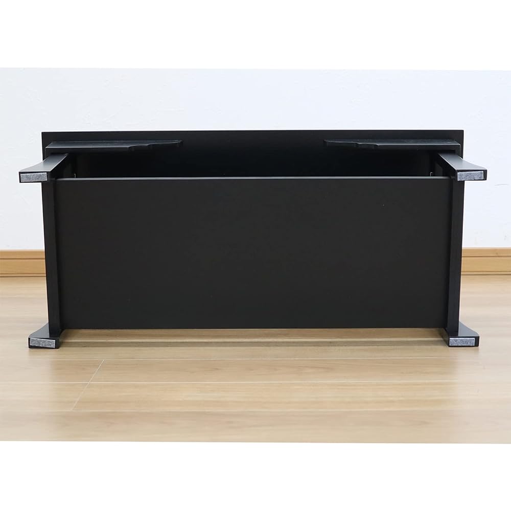 AIS (AIS) offering table width 75cm with shelf black JKU-75T BK