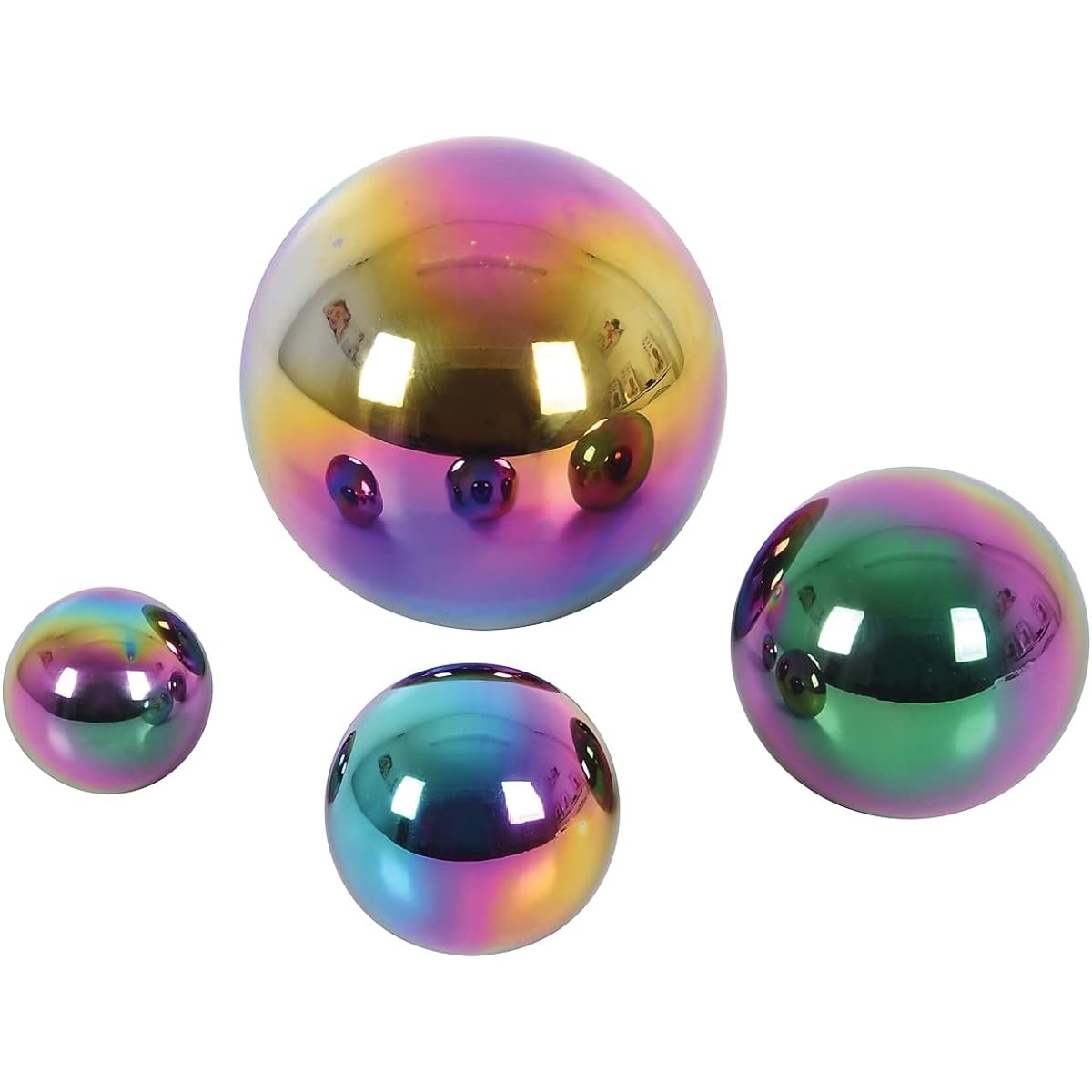 TickiT 72221 Sensory Reflective Color Burst Balls, Set of 4