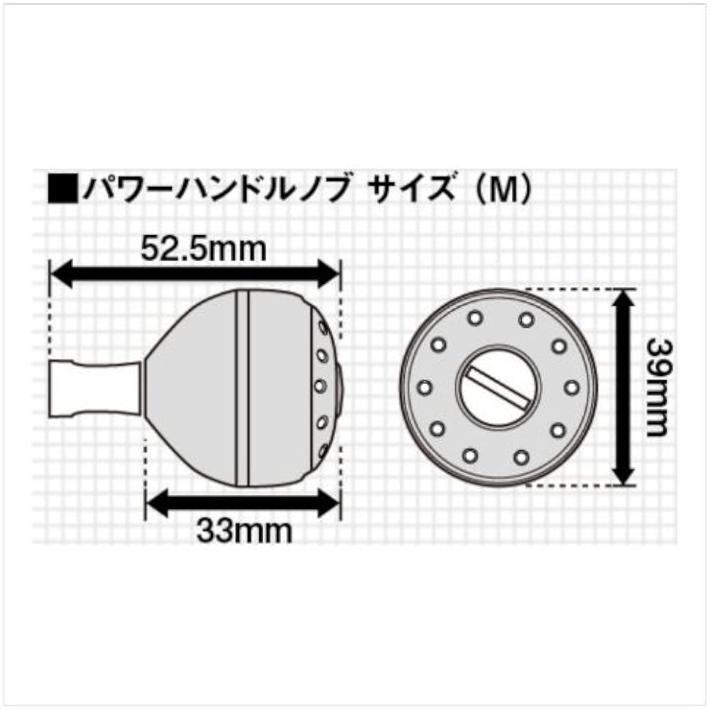 Shimano reel Yumeya aluminum round type power handle knob parts