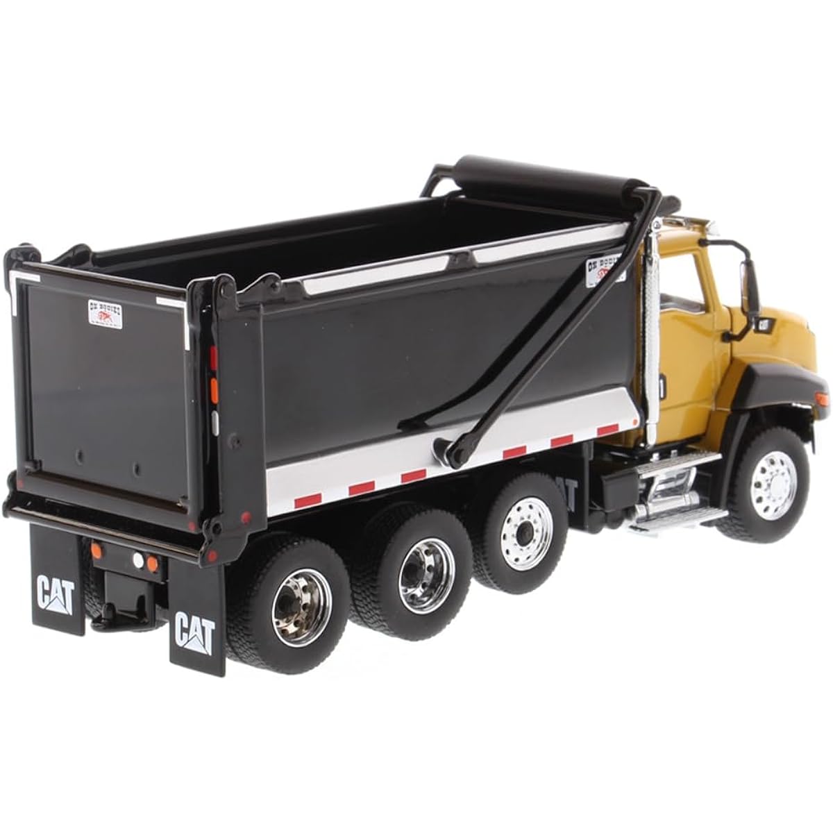 Diecast Masters Caterpillar CT660 SBFA Ox Bodies Stampede Dump Truck | Transport Series Cat Truck & Construction Equipment | 1:50 Scale Model Diecast Collection Model 85668