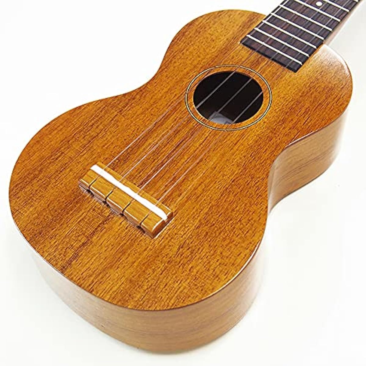 Famous Domestically Produced Ukulele FS-5 Soprano High Grade 15-Piece Set Hawaiian Koa (Reliable Made in Japan) (Gorgeous Tone) (Friction Pegs) (u)