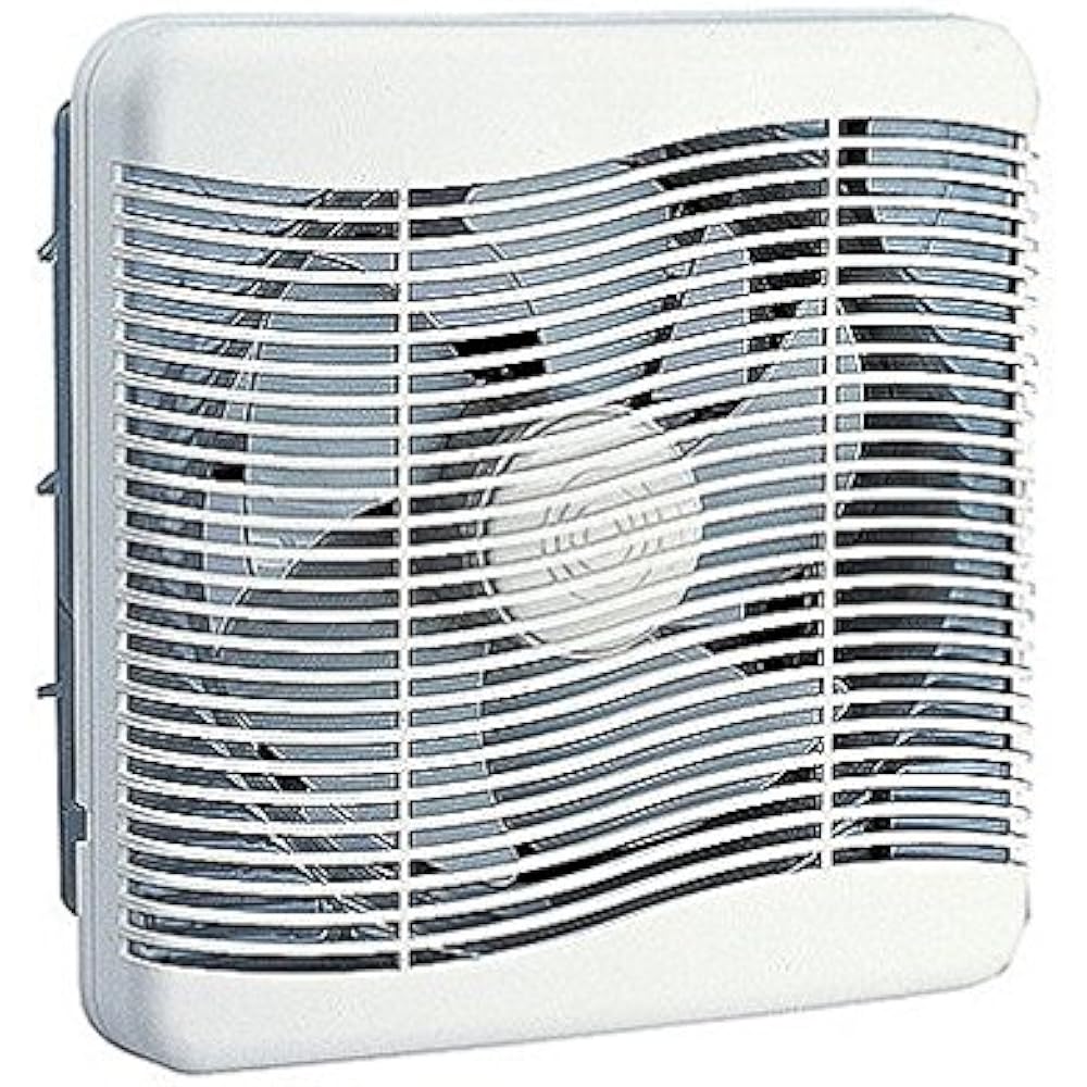 Takasu Sangyo Living Room Ventilation Fan (25cm) Interlocking Shutter Exhaust TS-250B Brown Depth 15 x Height 34.6 x Width 34.6cm