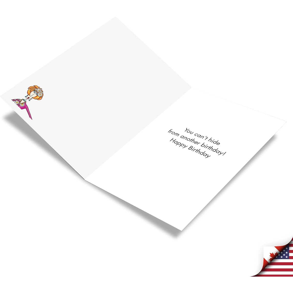 NobleWorks - 1 Funny Birthday Card for Women - Happy Bday Cartoon, Women's Note Card with Envelope - Craft Supplies C3665BDG