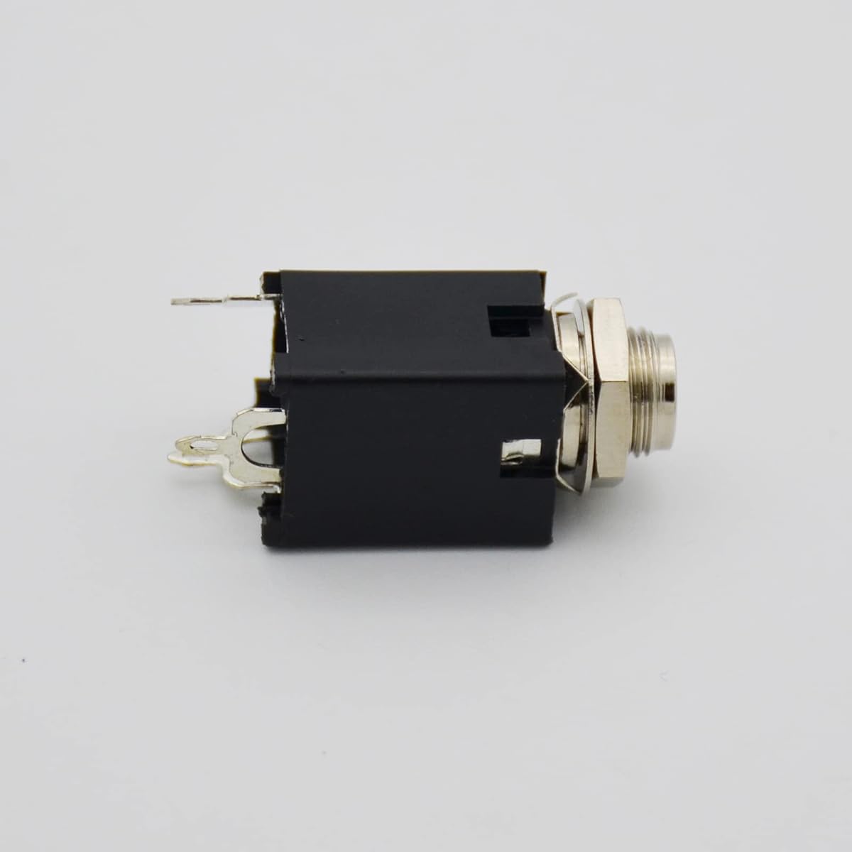 Czyuntuo Audio 1/4" Jack Female 6.35mm TRS Stereo Panel Mount Socket Guitar Input Jack Patch Cable Microphone Connector Adapter No On/Off Type 10 Pack