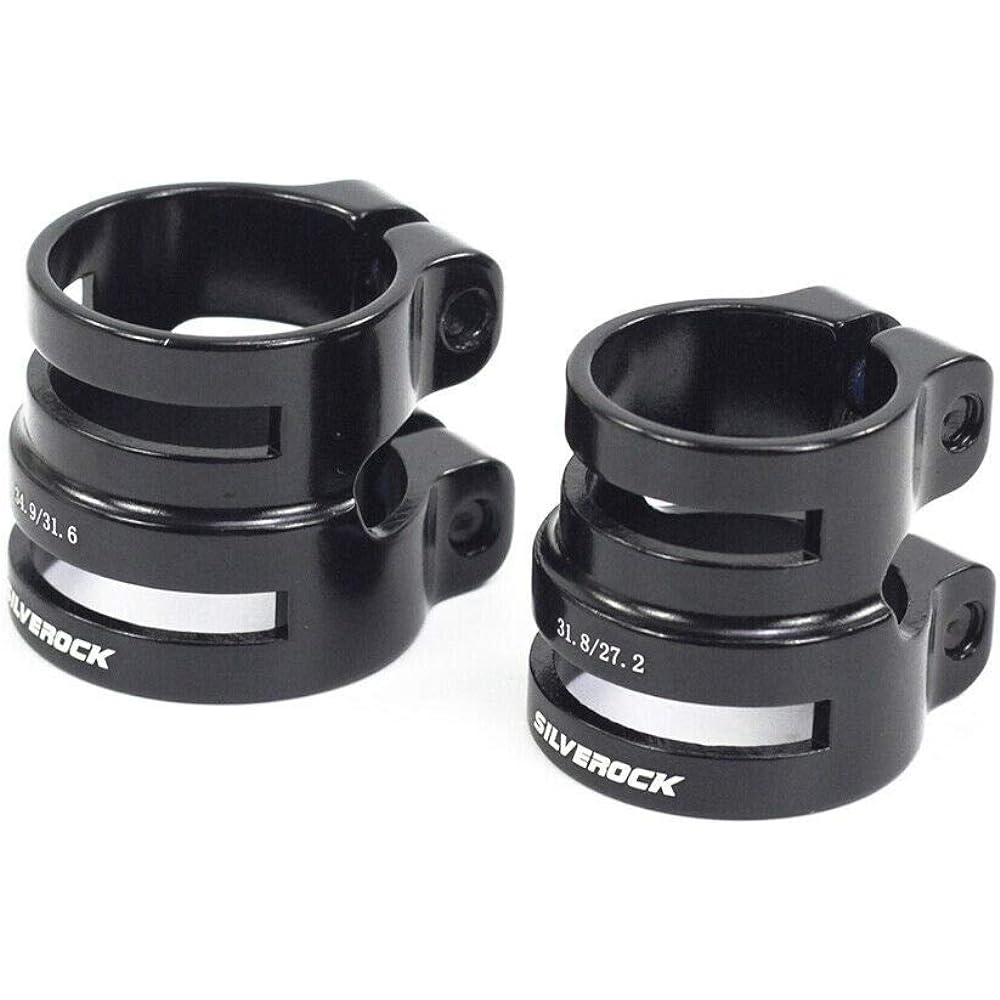 Silverock Seatpost Clamp Seat Clamp Dual Size Black 31.6/34.9mm
