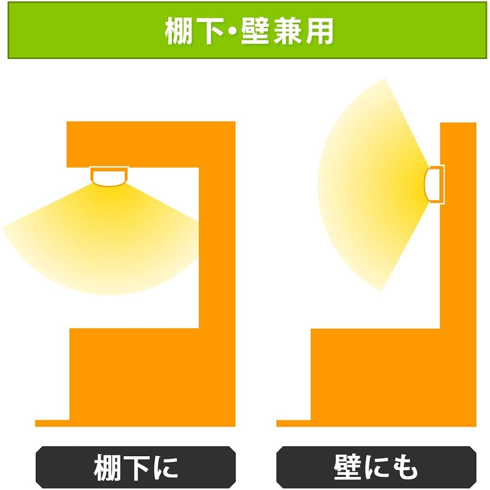 Iris Ohyama LED kitchen hand light for both undershelf and wall use KTM8N-TK
