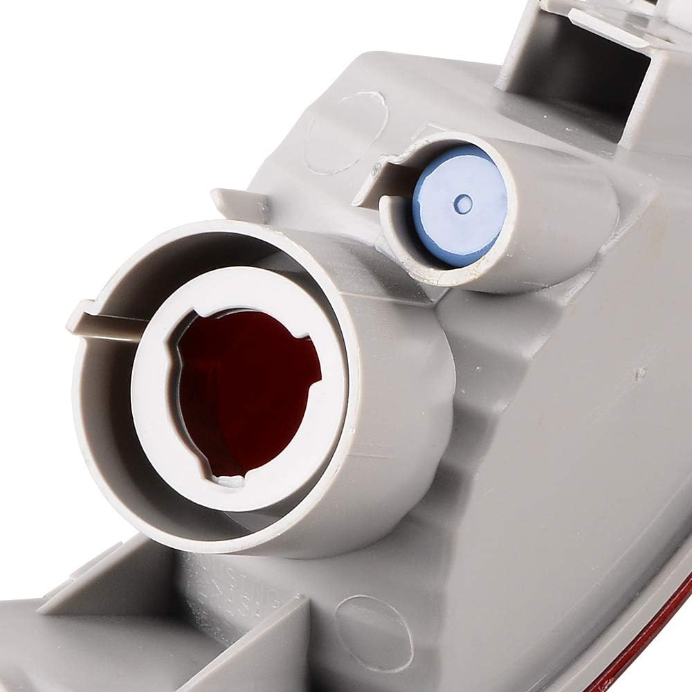 1 x Left Rear Red Tail Light Bumper Side Marker Reflector Housing Compatible with 2007-2012 Mitsubishi Outlander Peugeot 4007 Citrogram C Crosser.