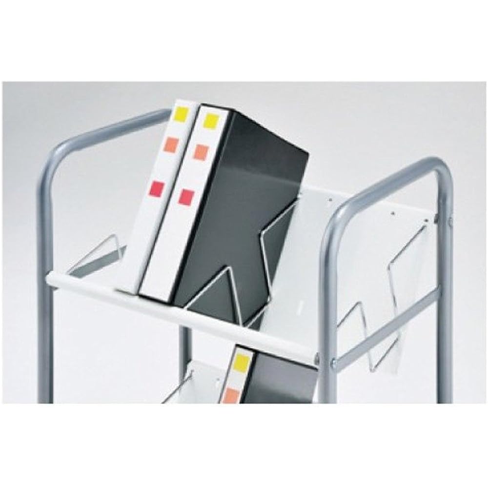 Hayashi Seisakusho File Wagon 2 Tier White 10-002MH