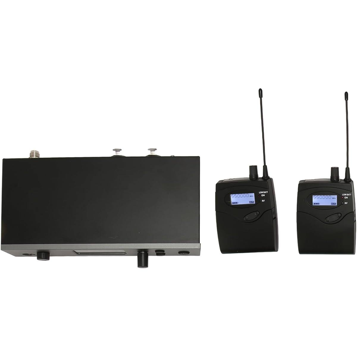In Ear Monitor System, Wireless Earphone Monitor System Single Channel UHF Professional Long Distance 100-240V (US Plug)
