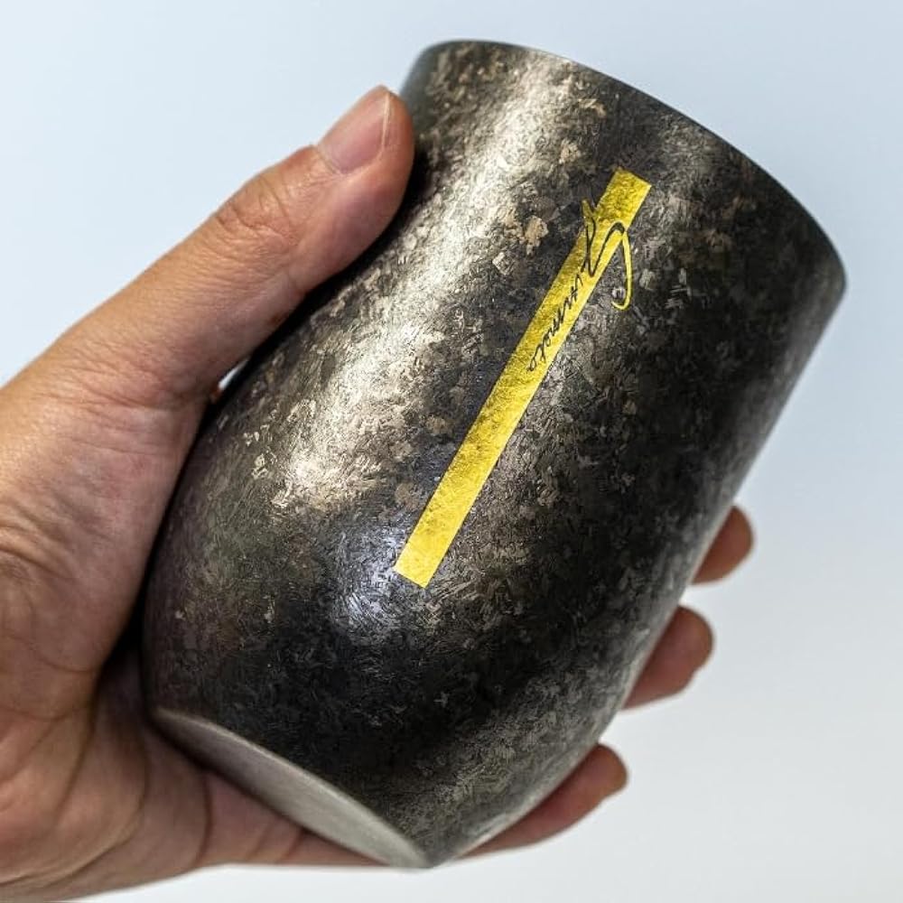 HORIE Titanium Tumbler GUNMETA Black, No Name, Mother's Day, Father's Day, Gift, HORIE, Birthday, Retirement, Family Celebration, Wedding Gift (Booster, No Name)