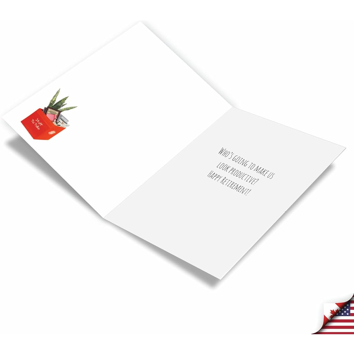 NobleWorks Humorous Retirement Paper Card with 5 x 7 Inch Envelope (1 Card) Co-Worker, Good LuckDon't Leave C8225RTG