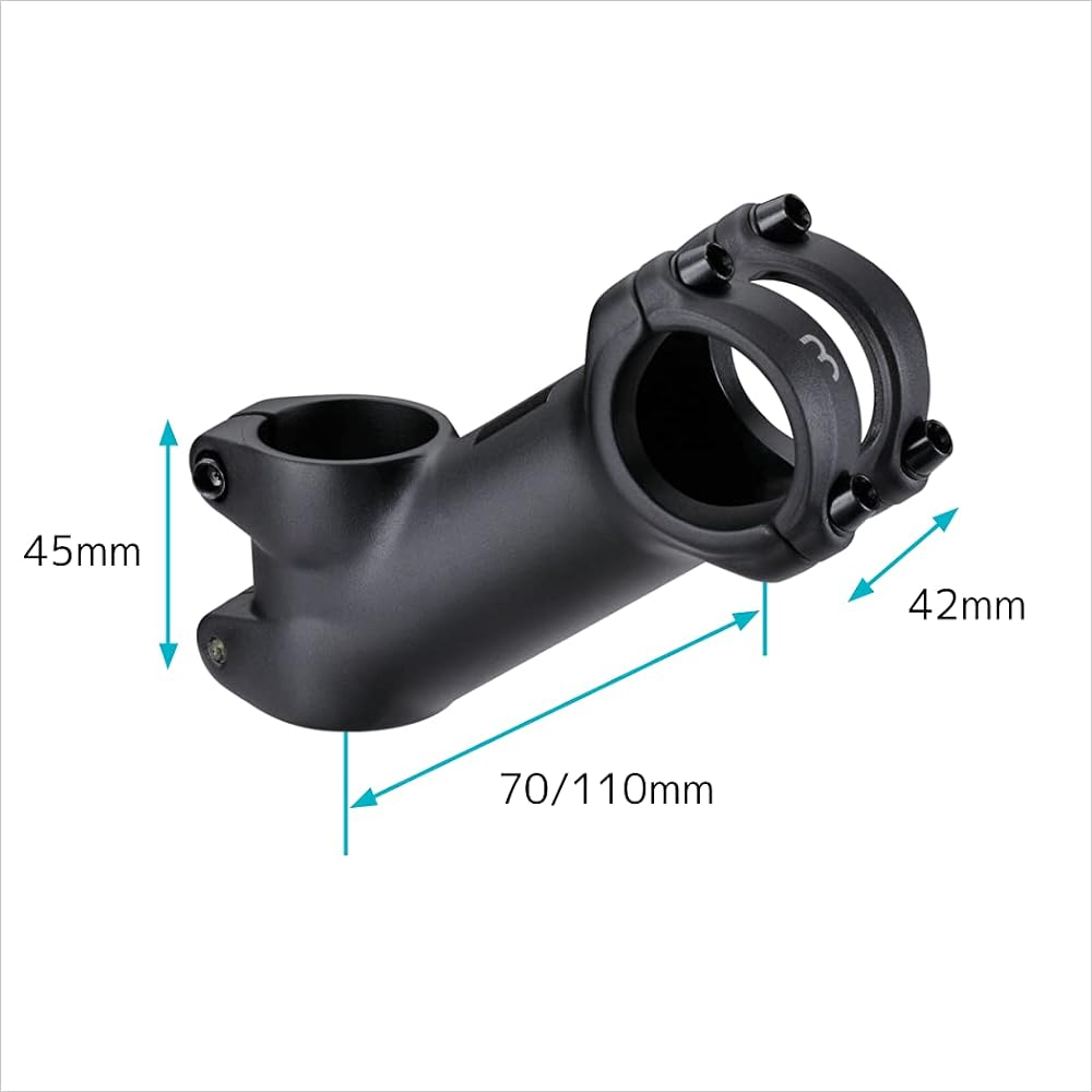 BBB Stem High Rise OS BHS-25 Black