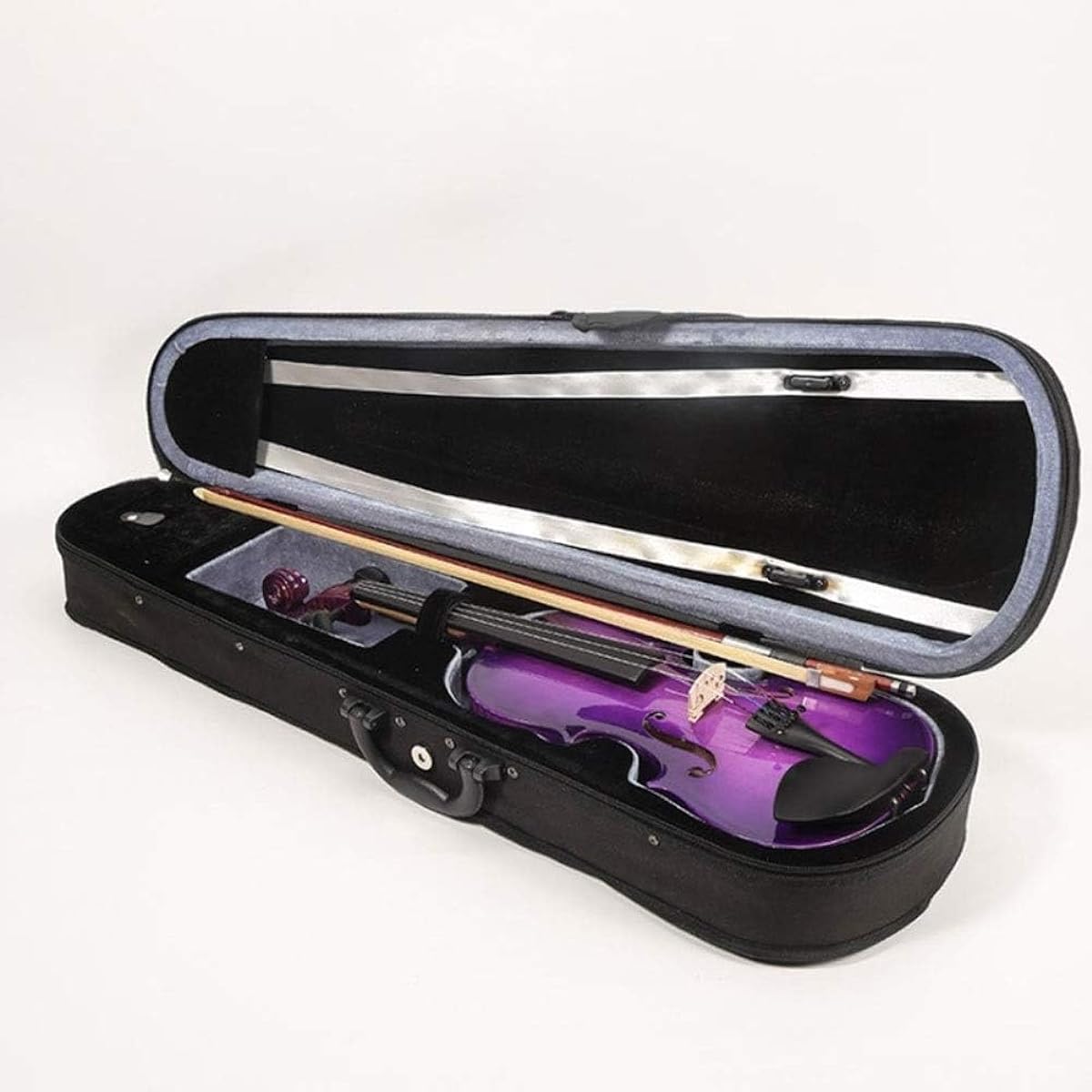 Violin, Children's Violin for Beginners, Purple Violin for Exam Practice (Size: 3/4)