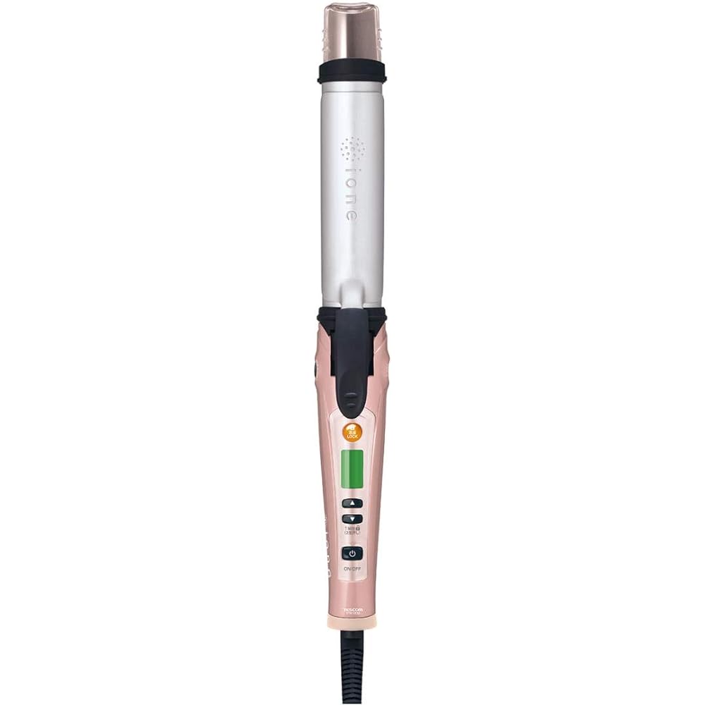 TESCOM Curling Iron 32mm Negative Ion Straight/Curl 2way Temperature Adjustment Easy Plug Sparkle Pink IPW1832 P