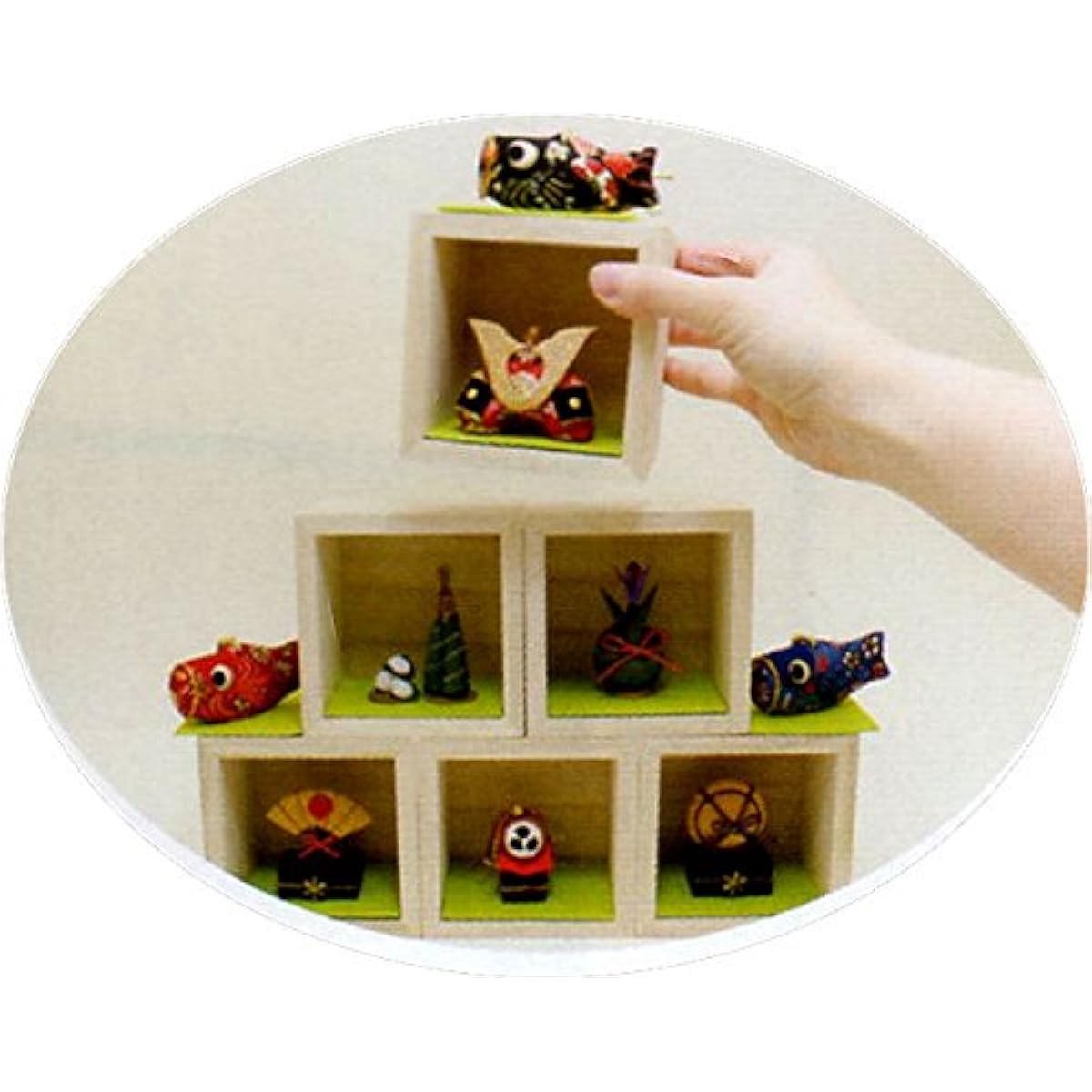 "Box decoration set" Boys' Festival decorations and helmet decorations