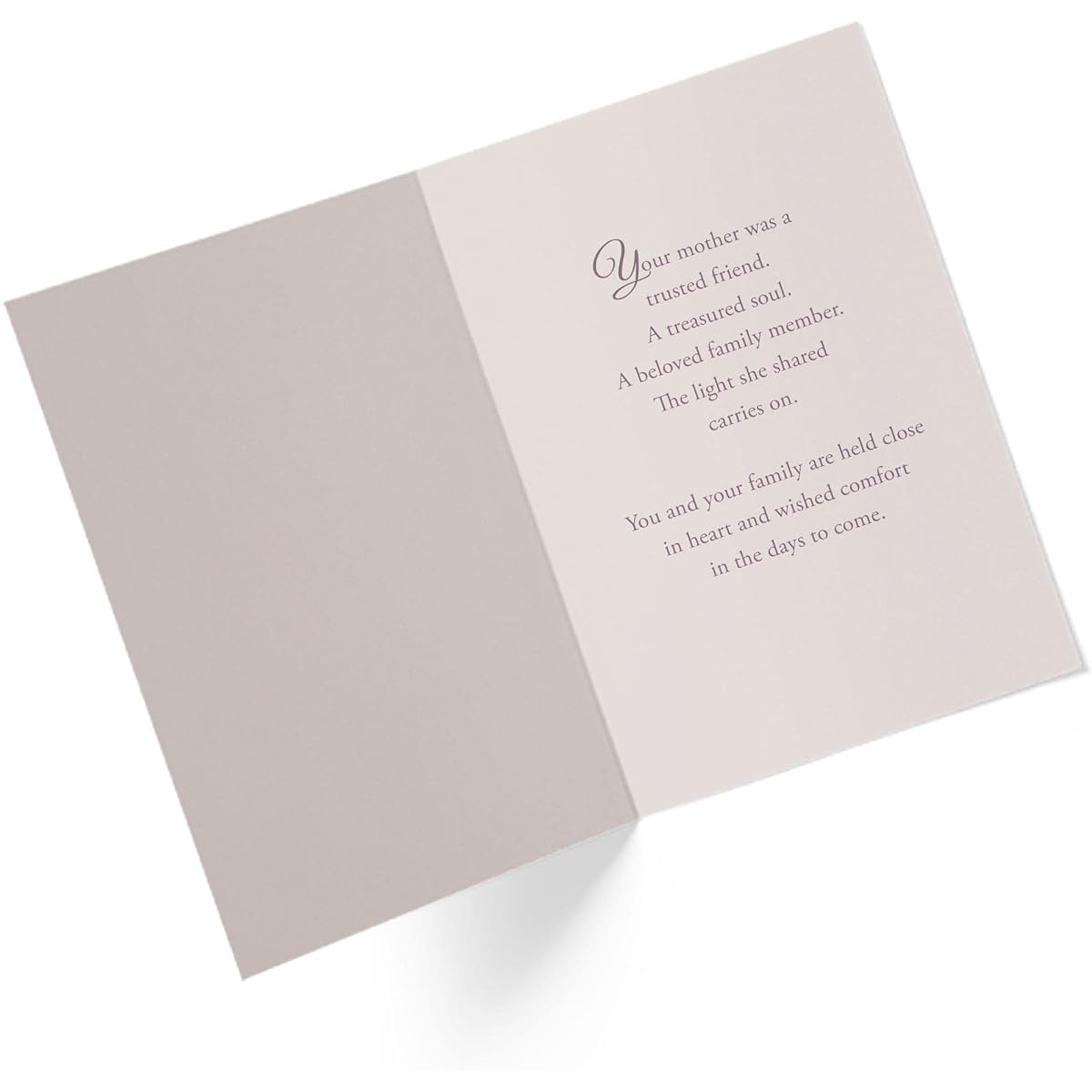 1Up Greetings Sympathy Card for Loss of Mother - Heartfelt Sympathy Card with Moving Quote | Forever Memories Theme Sympathy Greeting Card | 5"x7.5" | (Single Sympathy Card)
