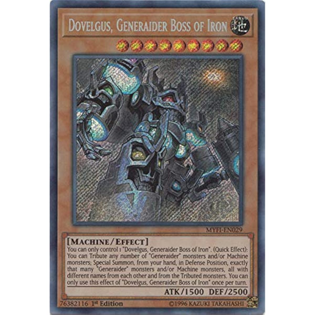 Dovelgus, Generaider Boss of Iron - MYFI-EN029 - Secret Rare - 1st Edition