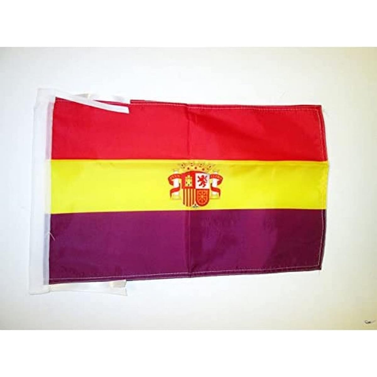 AZ FLAG Second Spanish Republic Coat of Arms Flag 18" x 12" Code - Spanish Republican Party Small Flag 30 x 45cm - Banner 18 x 12"
