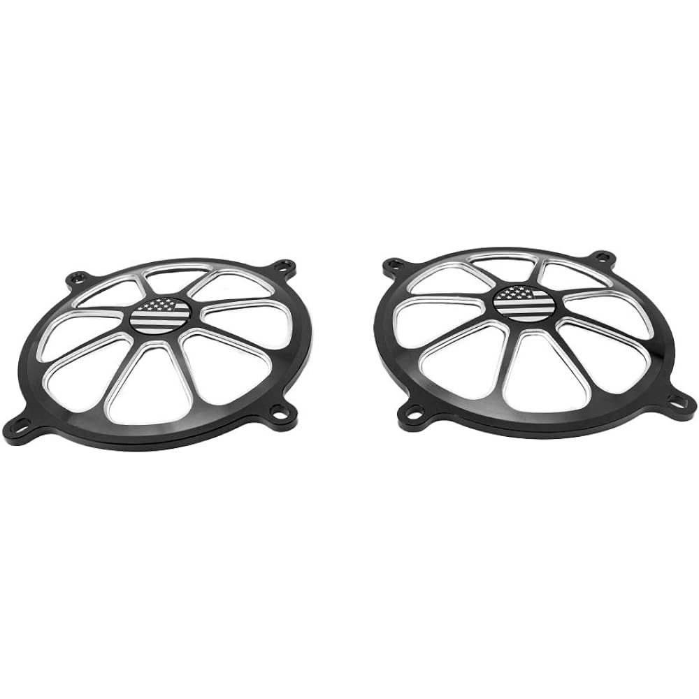 GUAIMI Motorcycle Audio Fairing Mount Speaker Grill Cover Harley Touring Street Glide FL Trike 1996-2013 (American Flag)