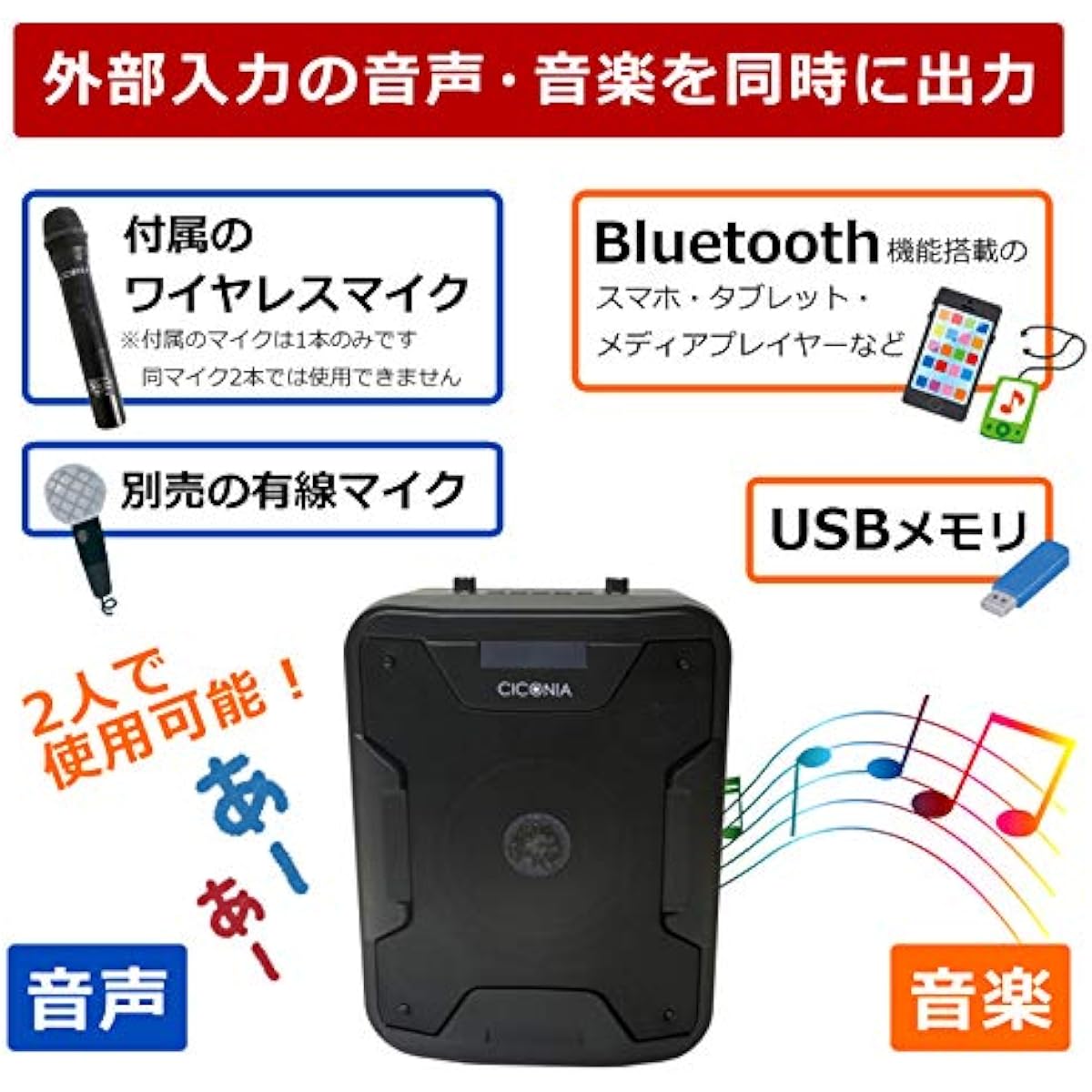 Portable Speaker Set Wireless Microphone Loudspeaker Bluetooth Remote Control with Wheels Home Party Karaoke Street Speech Conference School Event Seminar Outdoor Disaster Prevention Street Live Event