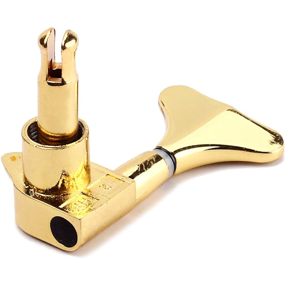 Hsyok Closed Bass Guitar Tuning Pegs Key 2R2L Machine Head Tuners for Precision Bass and Jazz Bass Accessories (Gold)