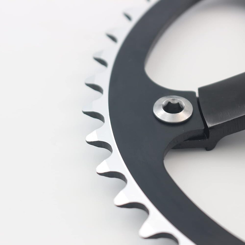 WEERAS Urban Folding Bike Crankset Single Tooth Disc 44T 130BCD 170mm Crankset is suitable for most single speed bicycles.