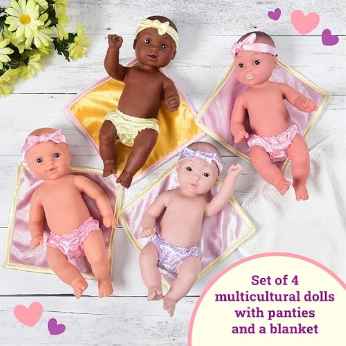 Tender-Touch Baby Dolls - Set of 4