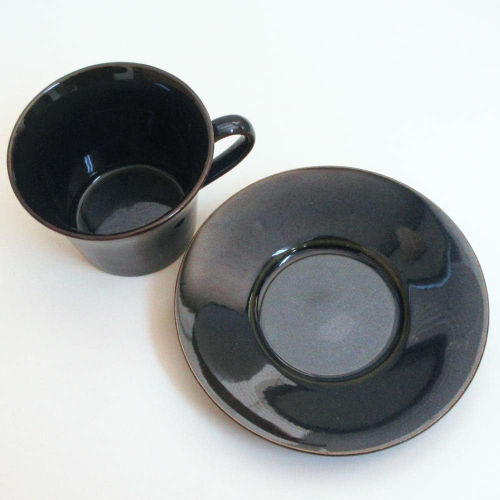 Shikisai - Pottery ONLINE - Coffee cup saucer 5-piece set Navy Scandinavian blue Mino ware