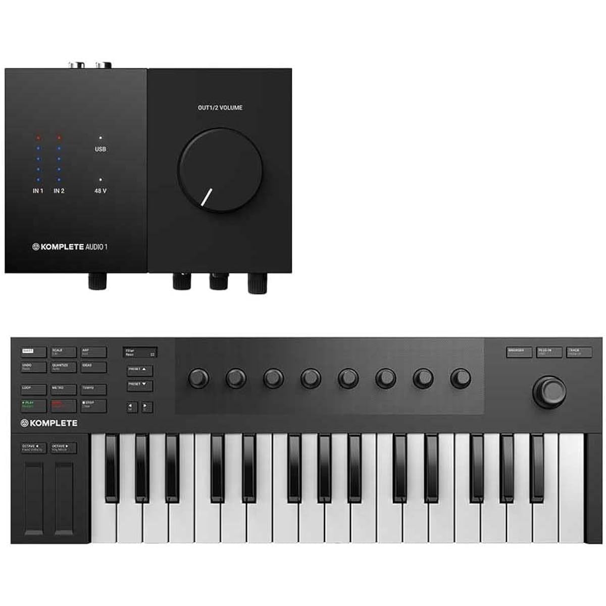 Native Instruments (NI) KOMPLETE AUDIO 1 + KOMPLETE KONTROL M32 Audio Interface Native Instruments
