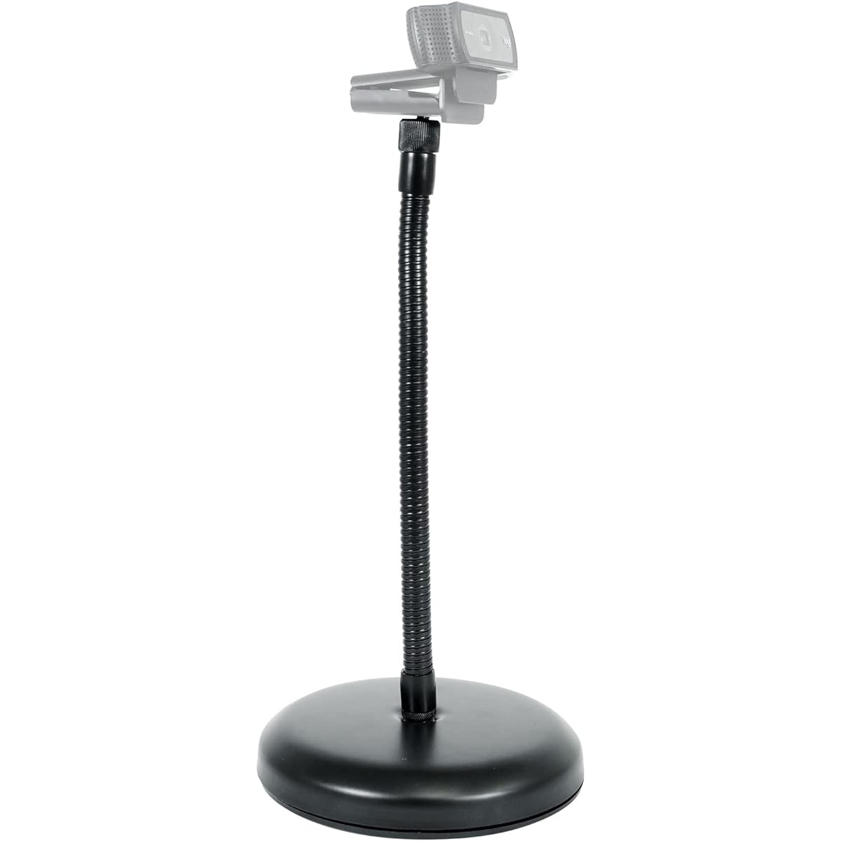 Rockville RDMS7 Desktop Microphone Stand with 11.8" Gooseneck + Weighted Base + Webcam Adapter