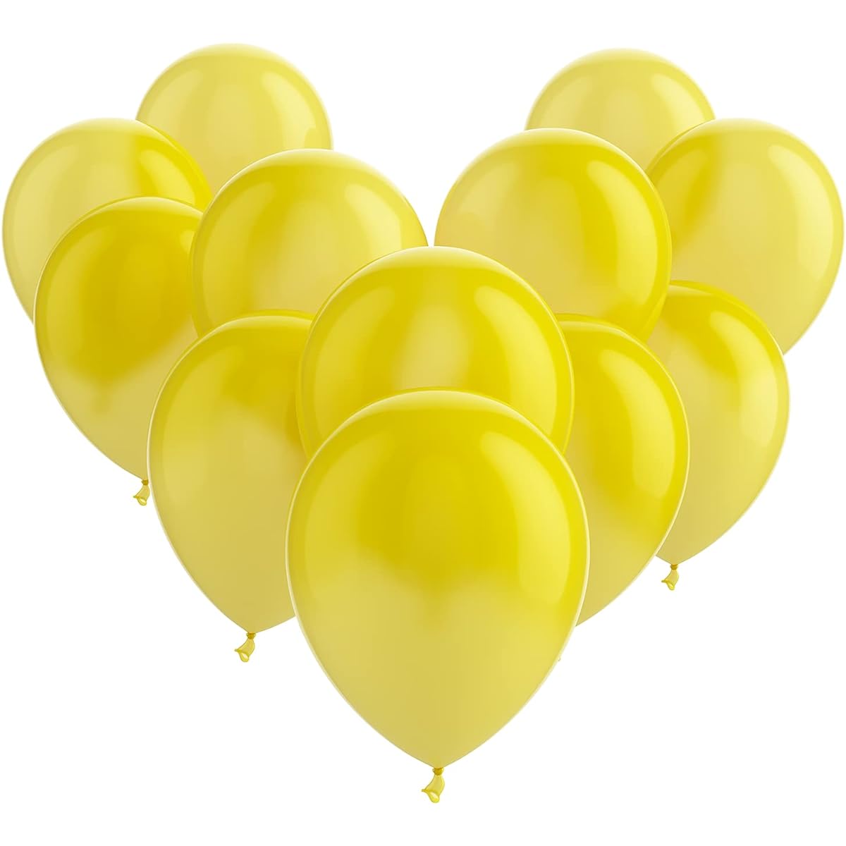 100pcs Yellow Balloons 12inch 12 Assorted Rainbow Party Latex Balloons for Party Decorations Birthday Party Supplies Arch Decorations