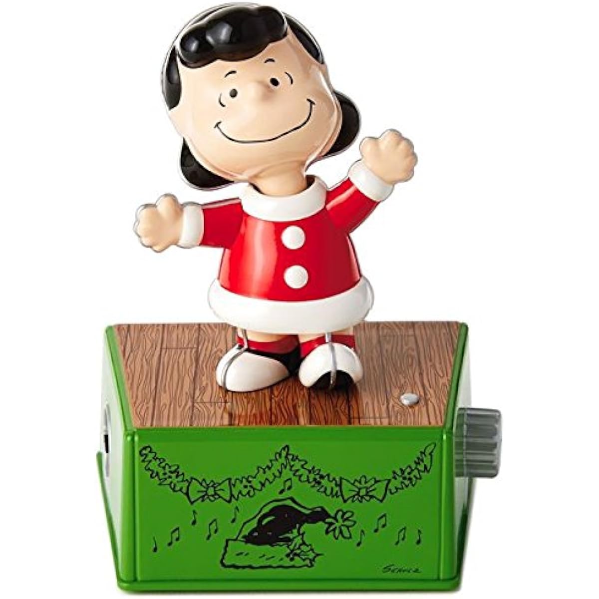 Hallmark Peanuts Lucy Christmas Dance Party Figurine Music and Motion Figurine