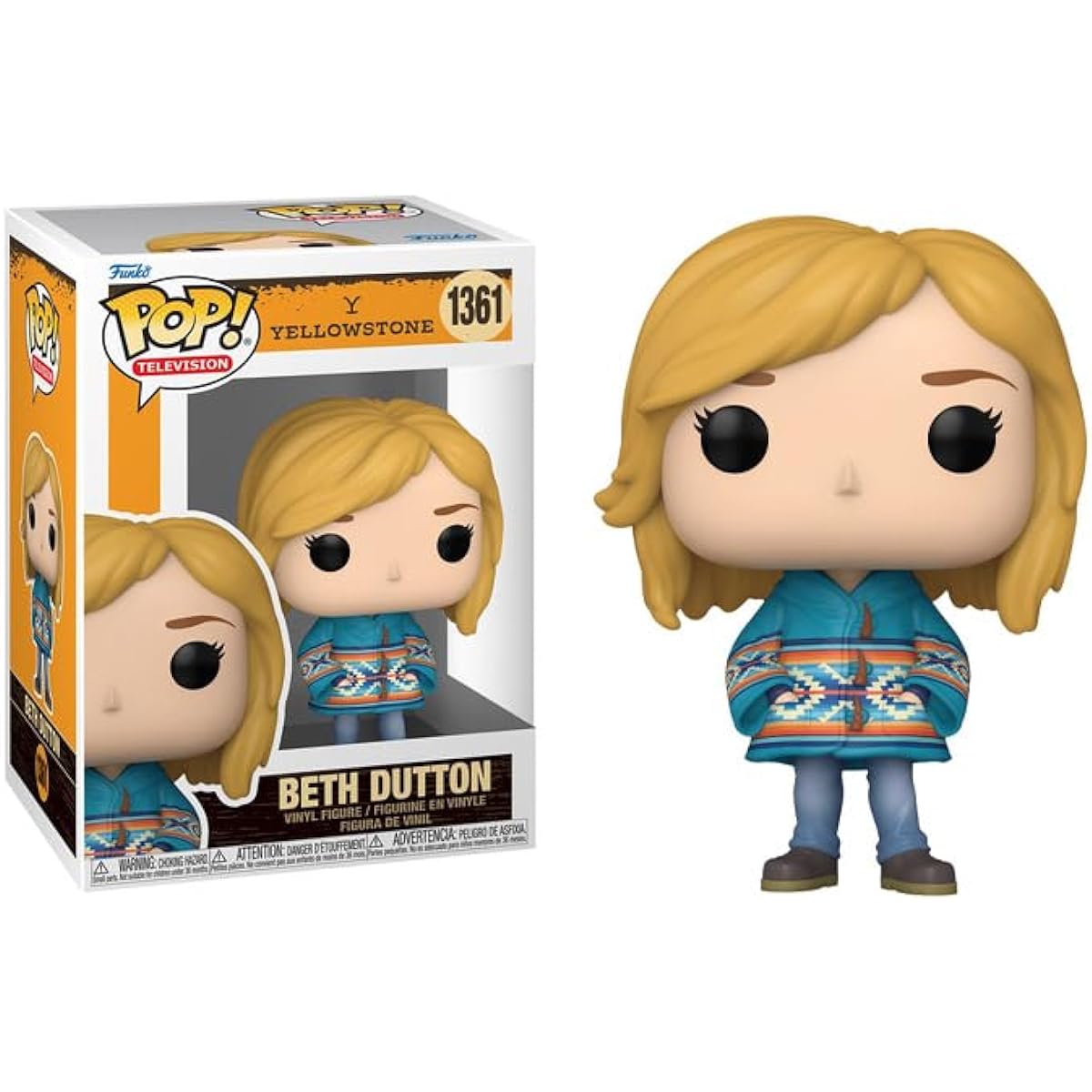 POP TV: Yellowstone - Beth Dutton Funko Vinyl Figure (Includes Compatible Box Protector Case) Multicolor 3.75"