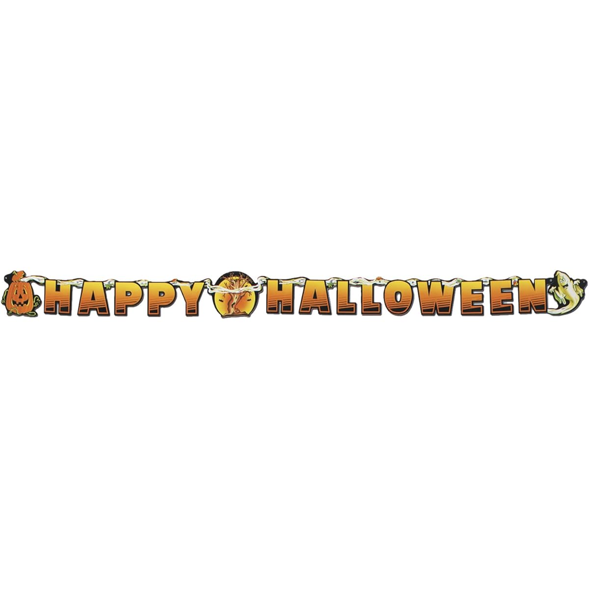 Happy Halloween Streamer Party Accessory (1 count) (1/Pkg) by Beistle