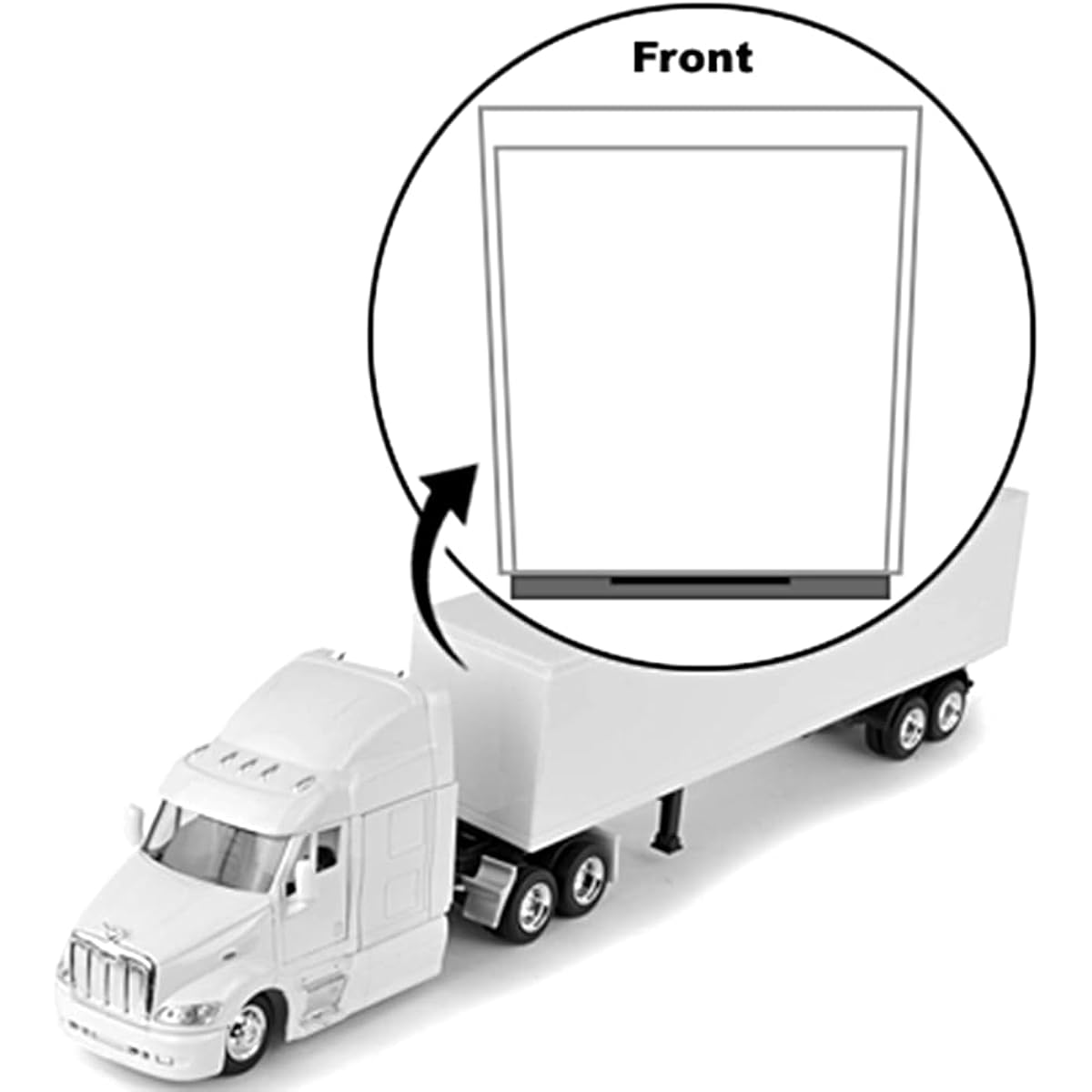 Customized Truck Gifts Custom Die Cast Truck Trailers Promotional Gifts Corporate Gifts Peterbilt Model 387 Promotional Gifts with Logo for Truckers