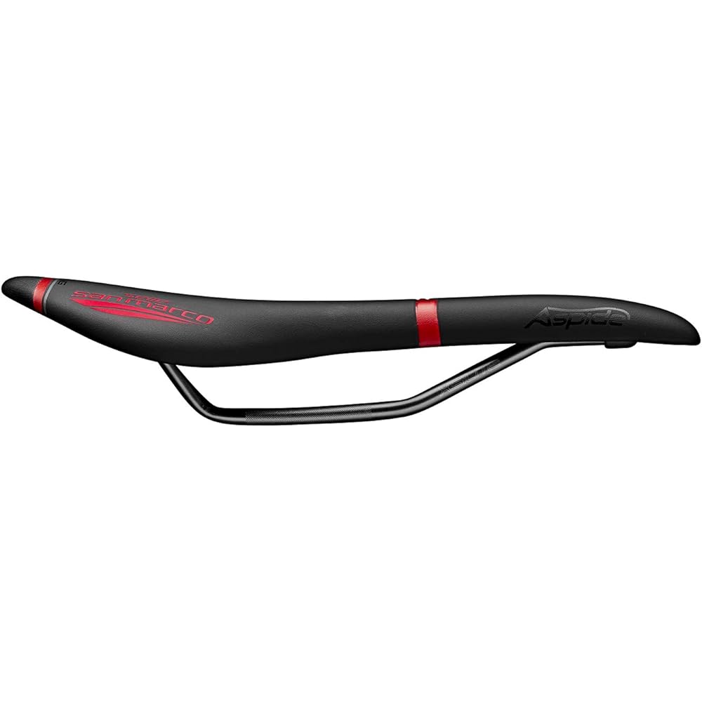 Selle Sanmarco Bicycle Road Bike Mountain MTB Saddle ASPIDE Full-Fit Racing Wide 902LW401R Black Height 47 mm