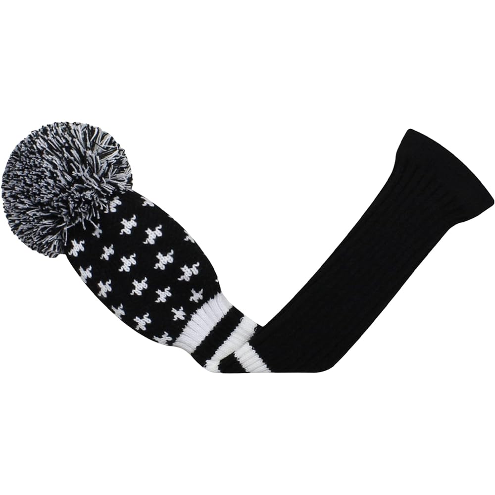 Golf Headcover Set of 5, 1 Driver Wood (460 cc) 1 Fairway Wood 2 and Hybrid (UT) 2 Double Layer Yarn Style