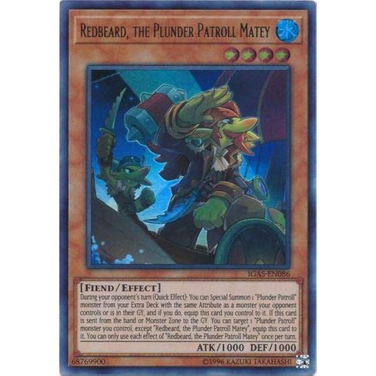 Redbeard, Plunder Patrol Matty - IGAS-EN086 - Ultra Rare - Unlimited Edition